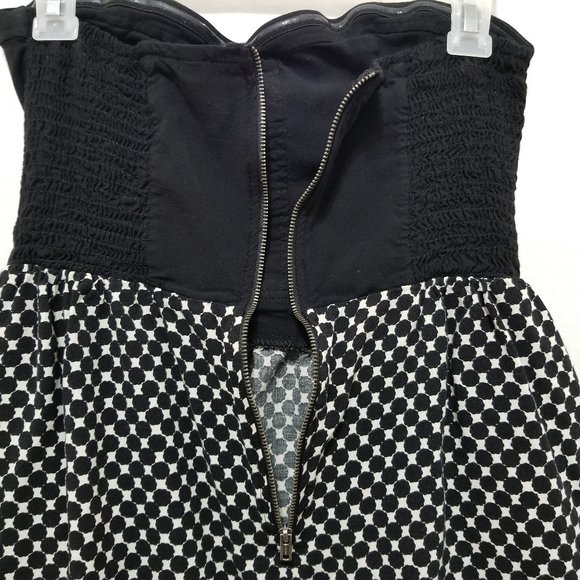 Xhilaration dress Medium color block geometric print strapless mini pockets - Picture 7 of 9